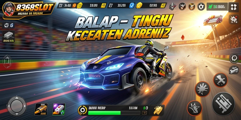 Gameplay Racing yang menegangkan di 8368SLOT.
