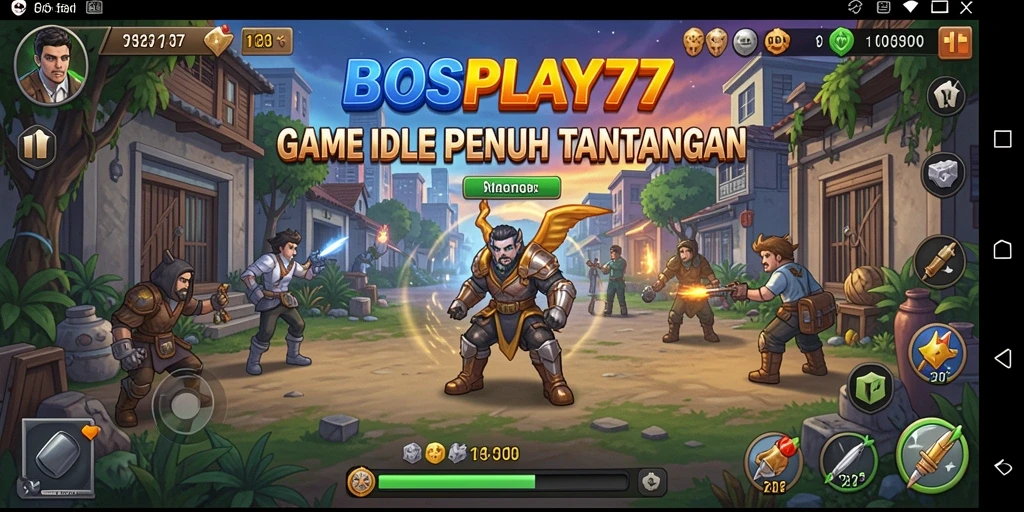 Tampilan gameplay <strong>BOSPLAY77</strong> yang menampilkan pengelolaan bisnis yang menarik.