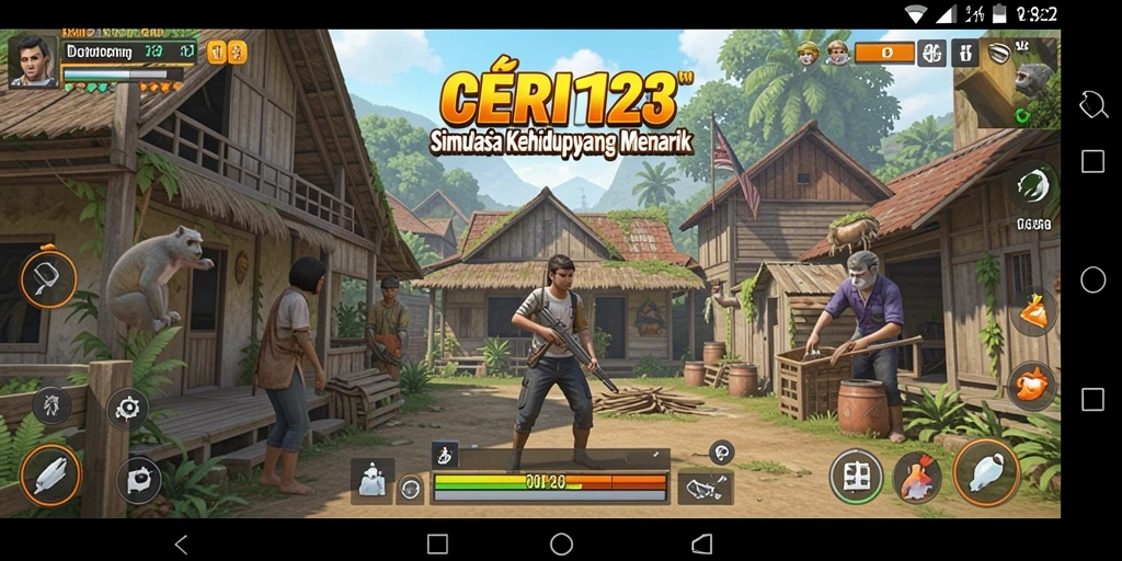 Screenshot CERI123 menampilkan grafis dan interaksi gameplay yang realistis.