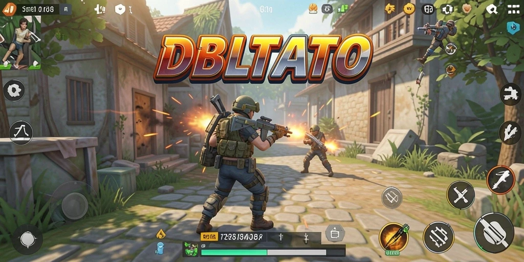 Screenshot DBLTOTO menampilkan aksi seru di gameplay TPS yang mendebarkan.