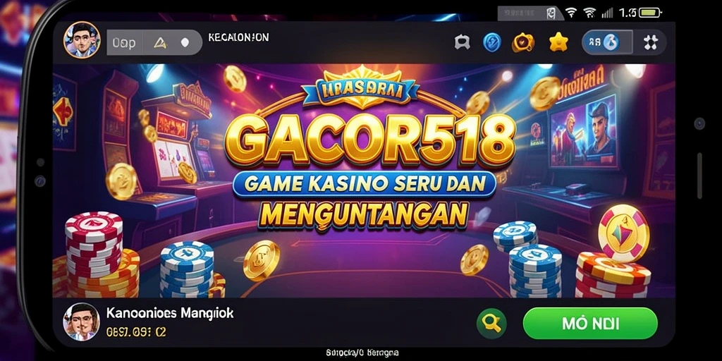 Tampilan gameplay seru dalam GACOR518 dengan berbagai pilihan permainan Kasino.