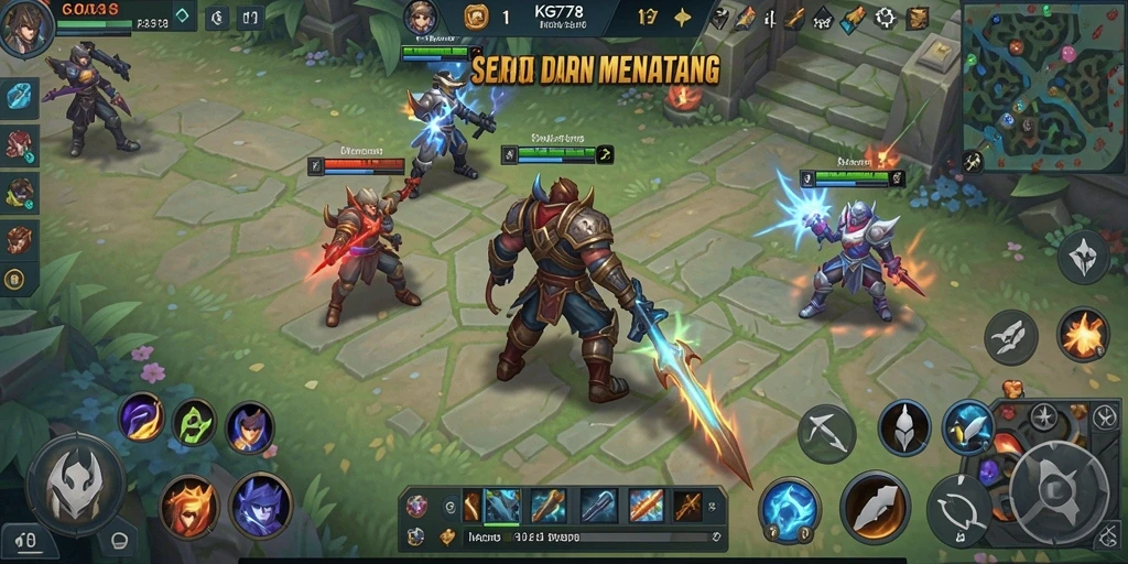 Tampilan seru gameplay KG778 dalam aksi pertarungan tim.