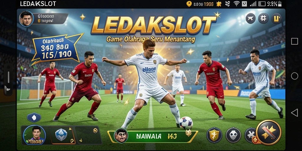 Tampilan gameplay LEDAKSLOT yang menegangkan dan seru.