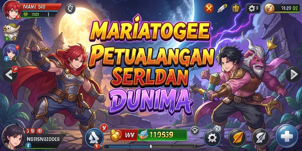 Screenshot MARIATOGEL menampilkan aksi mendebarkan dalam gameplay anime.