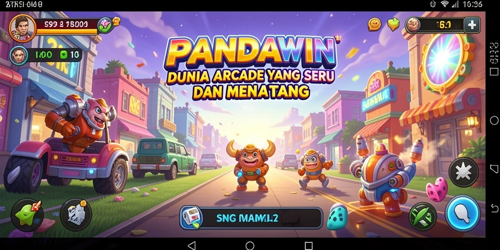 Tampilan utama gameplay PANDAWIN yang menarik dan penuh aksi.