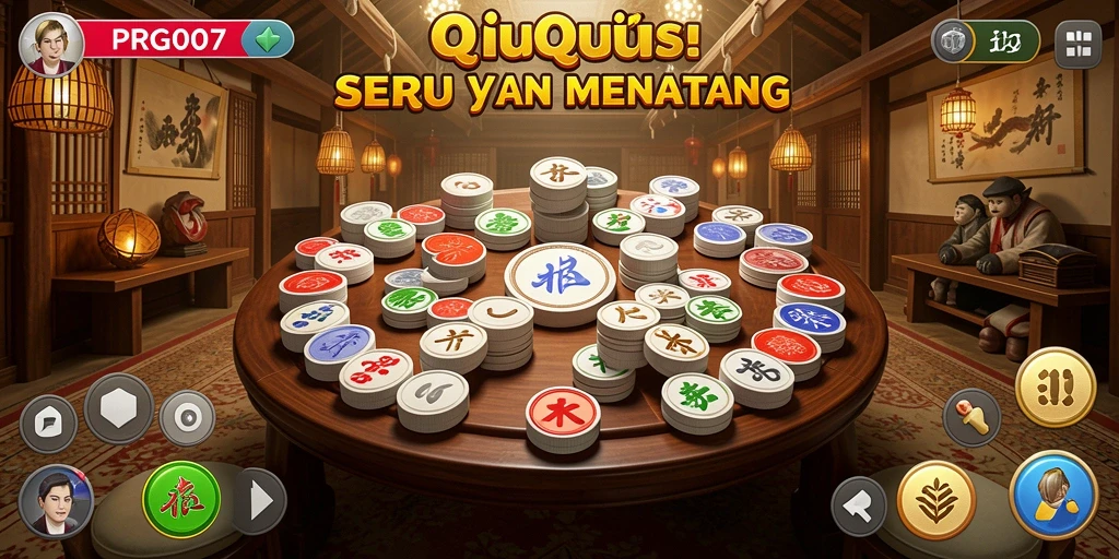 Tampilan menarik gameplay QiuQiu yang memukau.