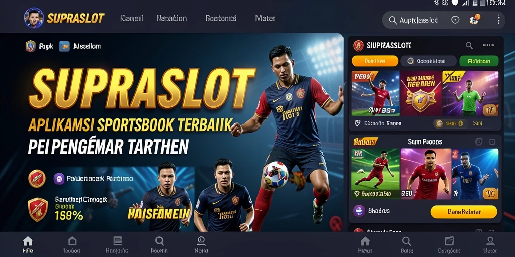 Tampilan gameplay menarik dari aplikasi Sportsbook SUPRASLOT.