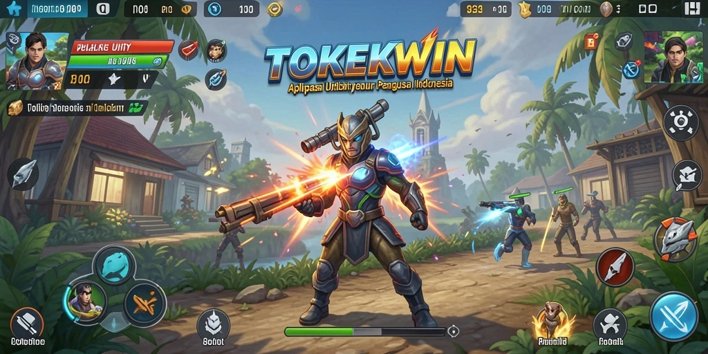 Screenshot utama TOKEKWIN menampilkan antarmuka aplikasi Utility yang sederhana.