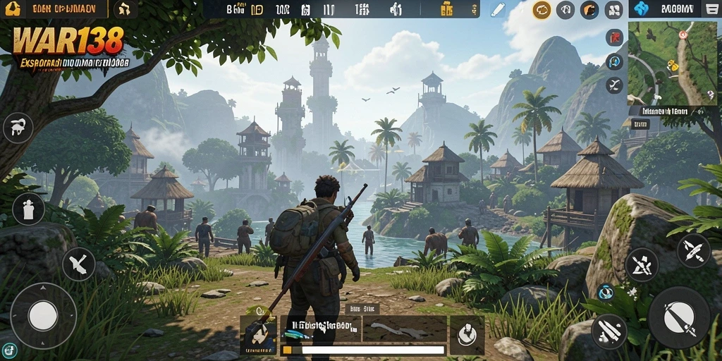 Tampilan gameplay menakjubkan di dunia terbuka WAR138.